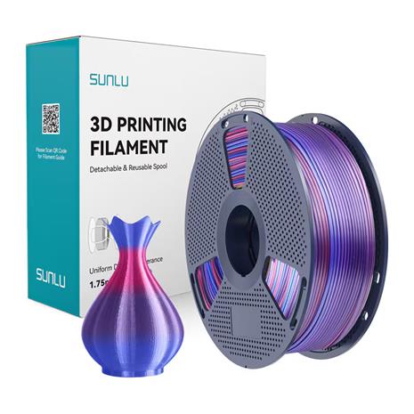 Sunlu PLA+ silkkifilamentti (Rainbow 02)