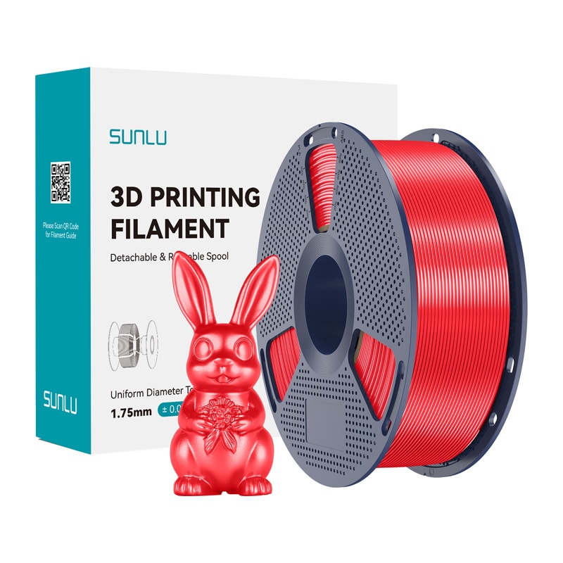 Sunlu PLA+ Silk Filamentti (punainen)