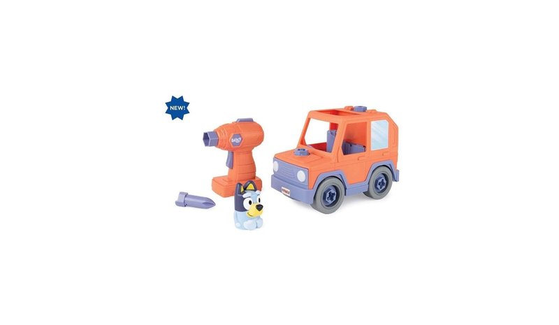 Bluey Build A Buddy Motorized Car & Drill – kuva 1/4