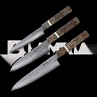 Cold Steel Japanese VG-10 Damascus keittiöveitsisetti