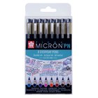 Sakura Pigma Micron PN kynä 8-setti kuitukärkikynä