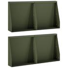 vidaXL Pato 4 kpl 40 x 12 x 50 cm Teräs Oliivinvihreä