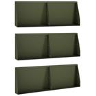 vidaXL Pato 6 kpl 60 x 12 x 40 cm Teräs Oliivinvihreä