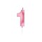 Globos Cake Candle 6cm Metallic Light Pink no. 1 – kuva 1