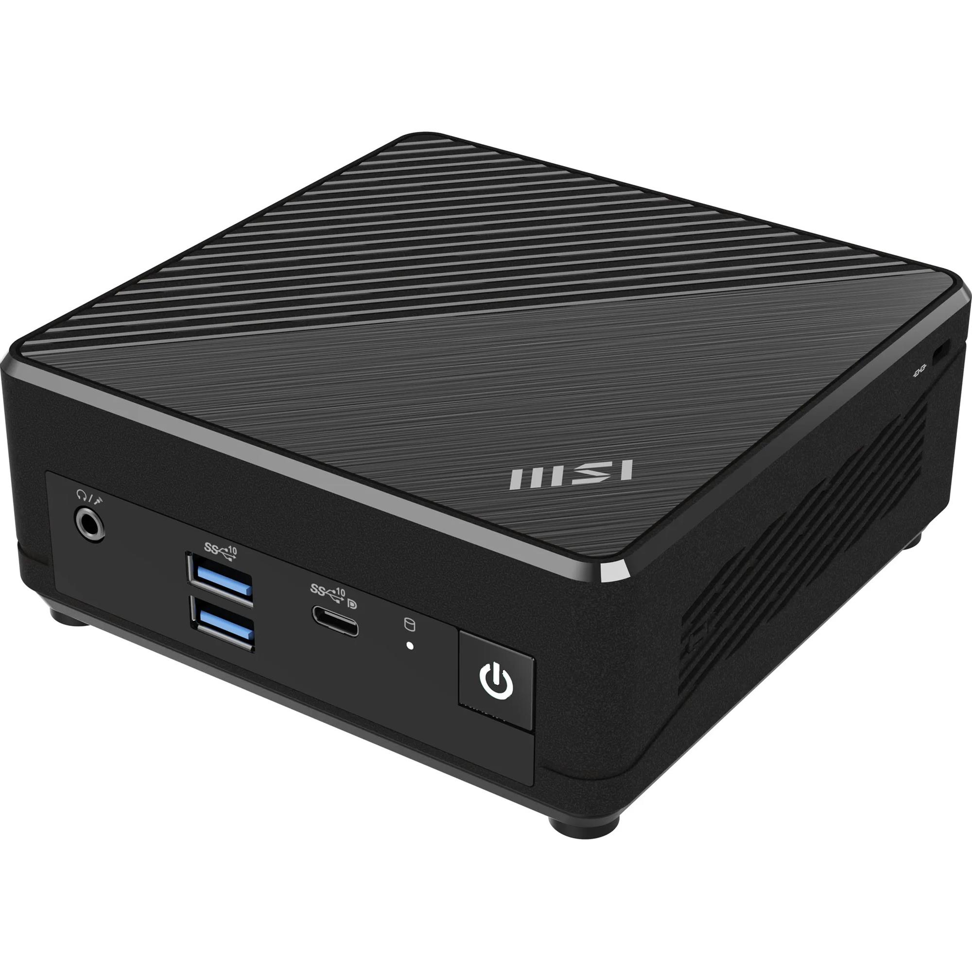 MSI Cubi N ADL S-078EU N100, 4 Gt, 128 Gt, Win 11 Pro -minitietokone, musta