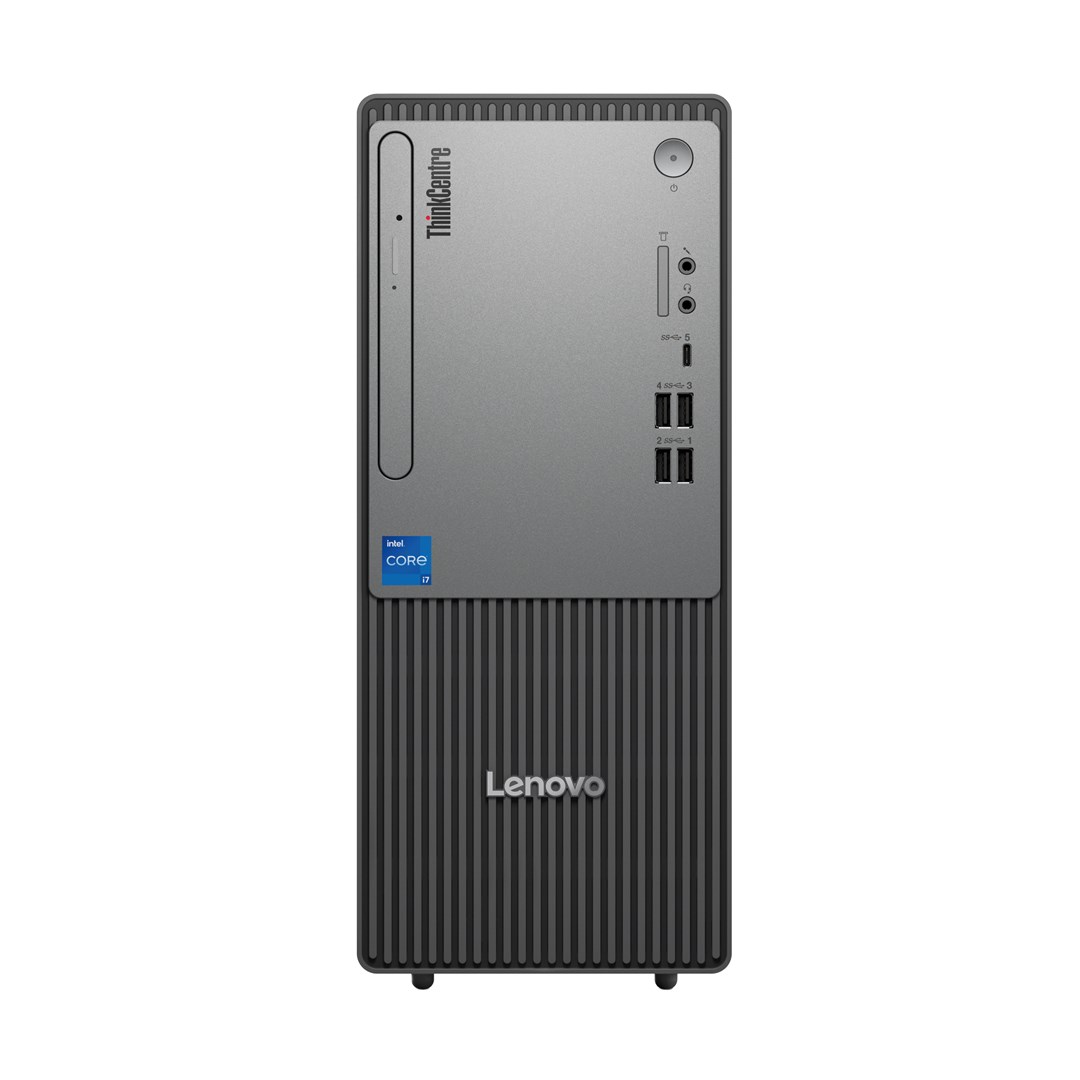 Lenovo ThinkCentre neo 50t Intel Core i3-14100 8GB 512GB SSD Win 11 Pro Tower PC Black, harmaa