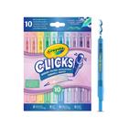 Crayola Clicks Retractable Markers 10 Pcs - Pastel