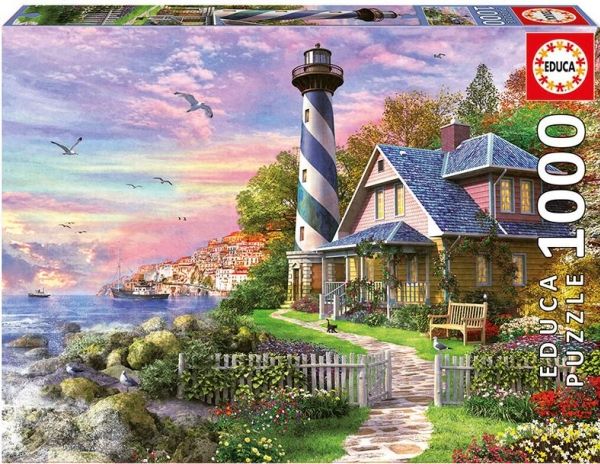 EDUCA Puzzle 1000 Lighthouse A Rock Bay – kuva 6/6