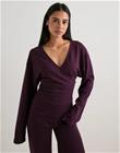 Nelly - Punainen - Luxury Soft Wrap Sweat