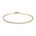 Vittoria keltakultainen tennis timanttirannekoru, 0,97ct