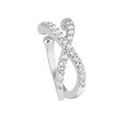 Lykken Casuals ear cuff korvakoru hopeaa zirkonia