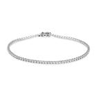 Vittoria valkokultainen tennis timanttirannekoru, 0,97ct