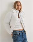 Nelly - Valkoinen - Everyday Shiny Puffer Jacket