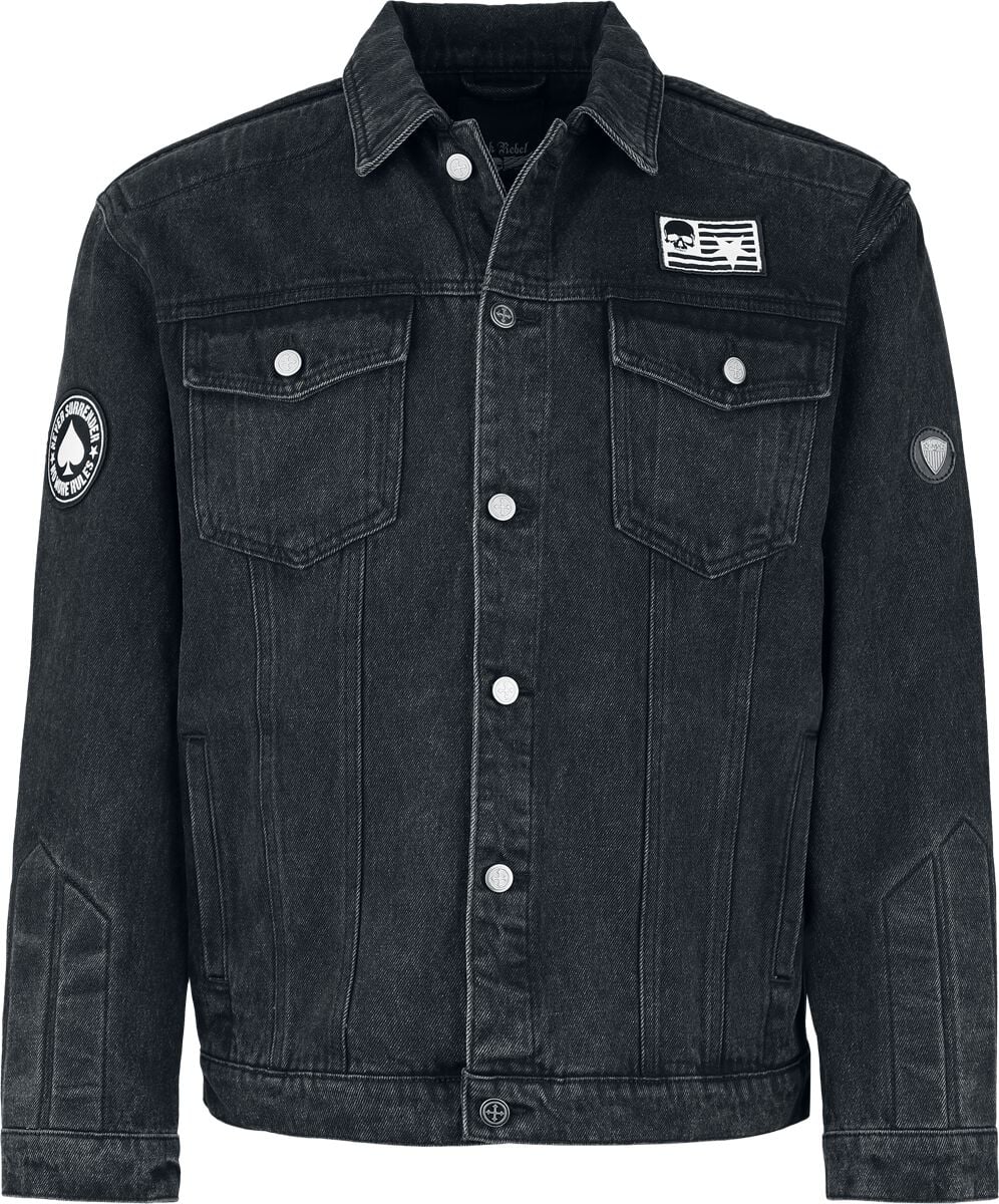 Rock Rebel by EMP - Rebels & Reapers - Farkkutakki - Miehet - Harmaa