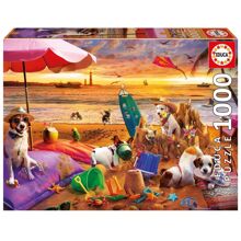 Educa Dogs On The Beach 1000p palapeli