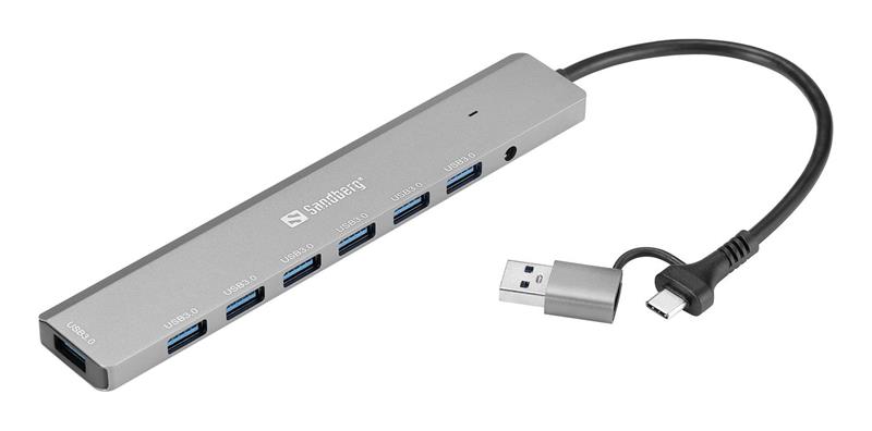 Sandberg USB-C/A to 7 x USB 3.0 Hub