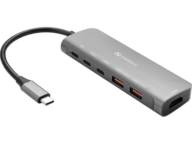 Sandberg USB-C Dock HDMI 2xUSB-A 2xUSB-C PD100W