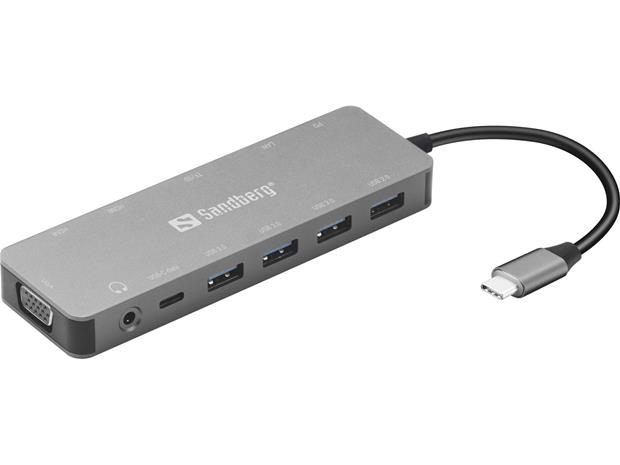 Sandberg USB-C 13-in-1 Travel Dock – kuva 6/8