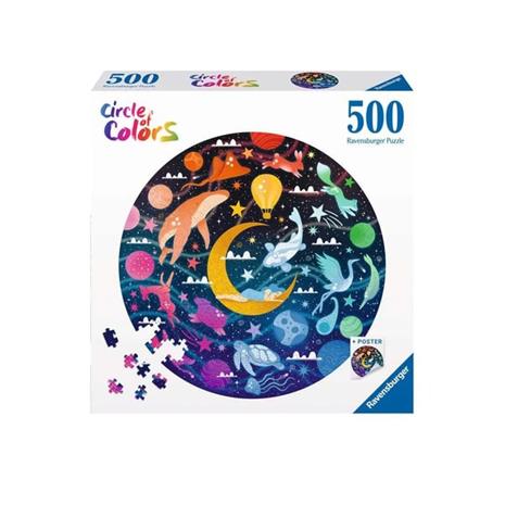 2D-palapeli 500 värin paletti. Unet