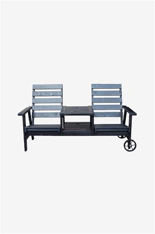Ulkopenkki KIngdom 177 cm - Musta