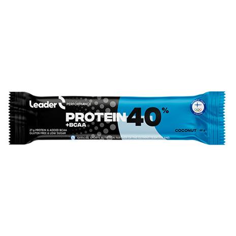 Leader 40% protein Bar + BCAA 68 g Coconut