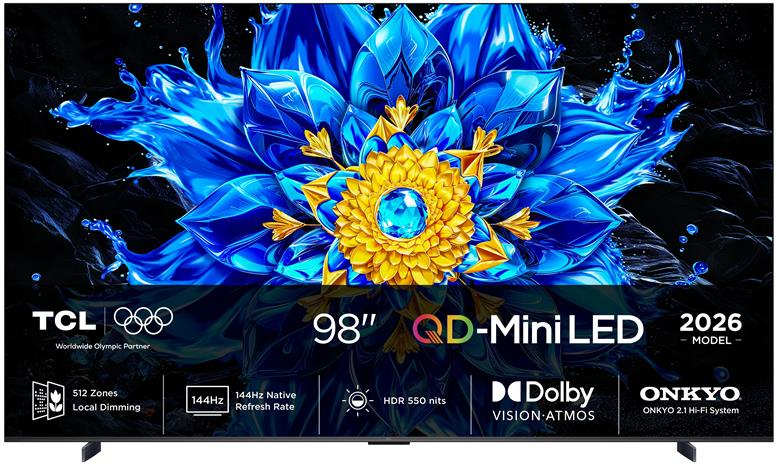 TCL 98P8L (98"), QLED-televisio
