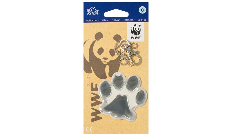 Kiilu WWF tassu valkomusta heijastin – kuva 1/1