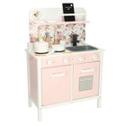Lasten puinen keittiö KX3832 Flora Pink