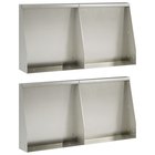 vidaXL Pato 4 kpl 40 x 12 x 50 cm Ruostumaton teräs Hopea