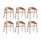 Muuto Cover Armchair nojatuoli, Tammi, 6-pakkaus