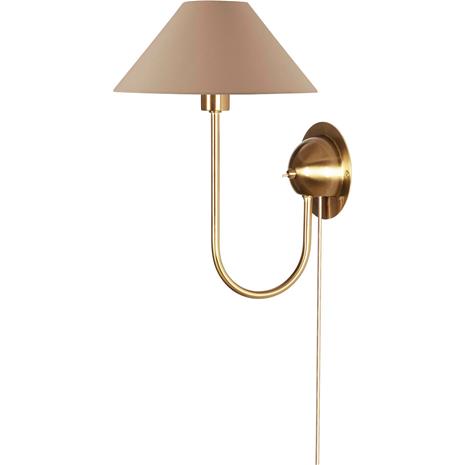Globen Lighting IRIS-seinälamppu, mokkaruskea, korkeus 32 cm