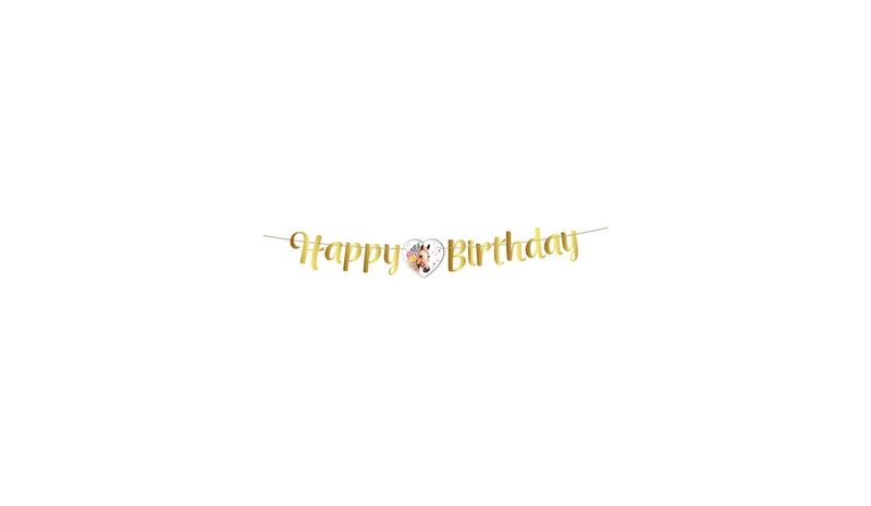 Globos Happy Birthday Horses Bunting - 2m – kuva 1/1