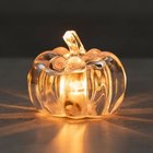 LED-koriste - Kurpitsa,läpinäkyvä, 8 x 8 x 7 cm