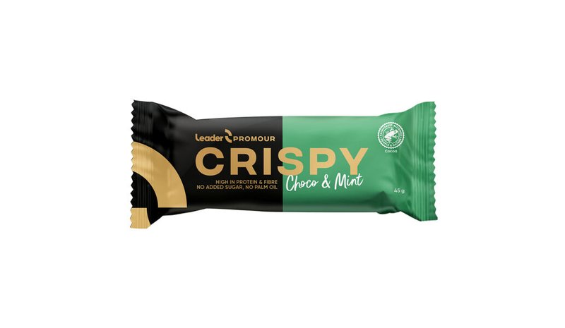 LEADER PROMOUR Crispy Mint & Choco 45g - patukka – kuva 1/1
