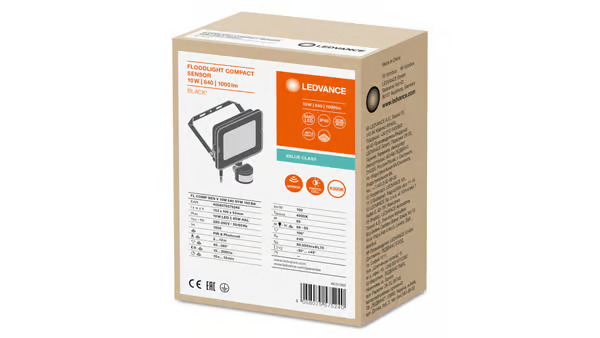 LEDVANCE floodlight compact value sensor 1000lm 10w 840 ip65 – kuva 4/4