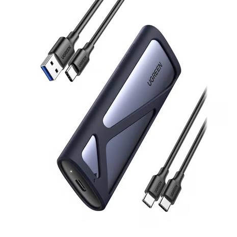 UGREEN - storage enclosure - 10 Gbps - M.2 Card (PCIe NVMe & SATA) - USB 3.2 (Gen 2)
