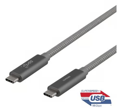 Deltaco USBC-1412M - USB-C cable - USB-C to USB-C - 1 m