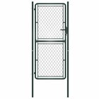 vidaXL Puutarhan portti teräs 100x200 cm vihreä