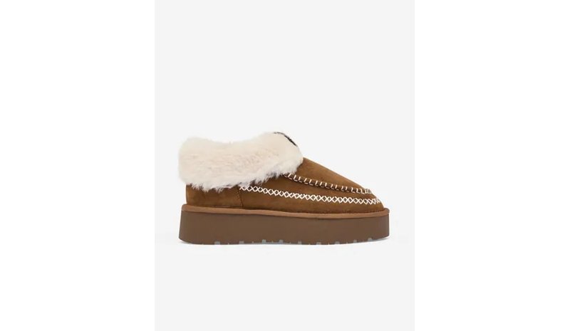 Nelly - Ruskea - Stitched Platform Boot – kuva 1/3