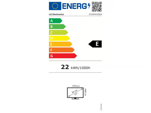 LG 27LN341C (27"), LED-televisio
