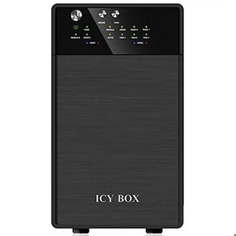 ICY BOX IB-RD3620SU3 disk array 0 TB Desktop Black