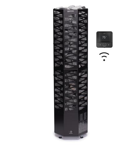 Narvi Smooth Wifi 10,5 kW musta sähkökiuas – kuva 1/1