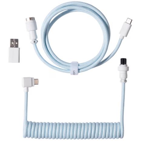 Keychron Coiled Aviator Cable Angled 8K, näppäimistön kierrekaapeli