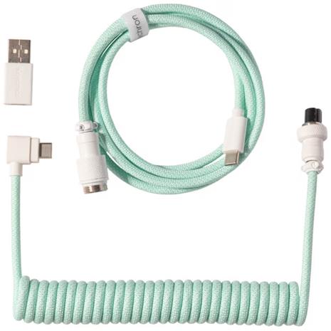 Keychron Coiled Aviator Cable Angled 8K, näppäimistön kierrekaapeli