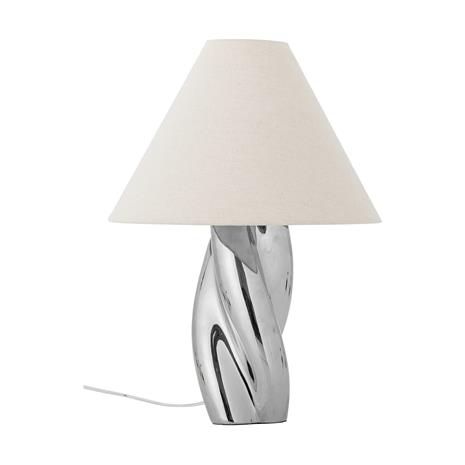 Bloomingville - Silva Table Lamp - Silver - Stoneware