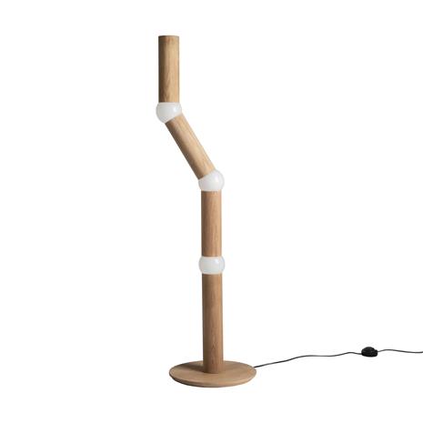 Oblure Lightbone lattiavalaisin 124,3 cm Natural oak