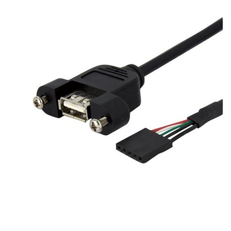 StarTech.com Panel Mount USB-kaapeli USB A to Motherboard Header Cable
