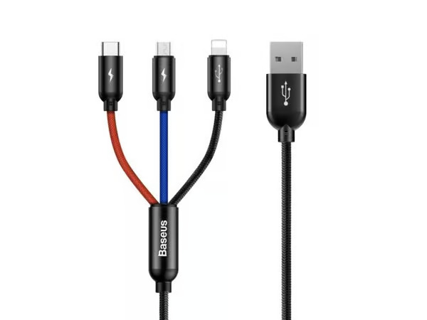 Baseus Rapid USB Cable 3in1 Type C / Lightning / M