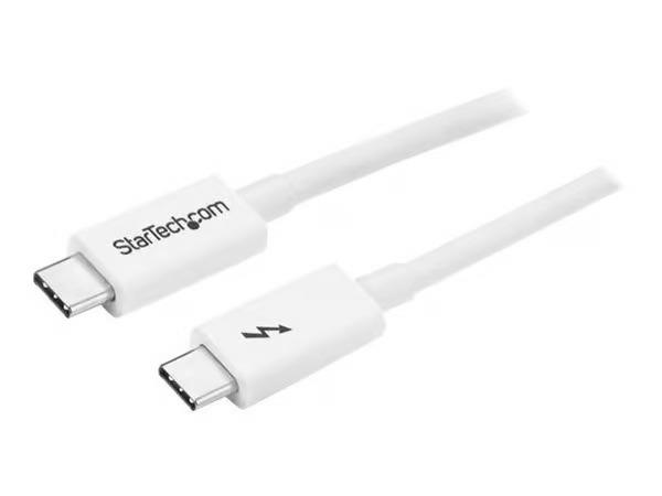 StarTech.com Thunderbolt 3 Cable - 20Gbps - 2m - White - Thunderbolt, USB, and DisplayPort Compatible