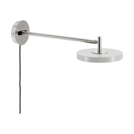 UMAGE LED-seinävalaisin Asteria Long, harmaa, teräs, pistoke